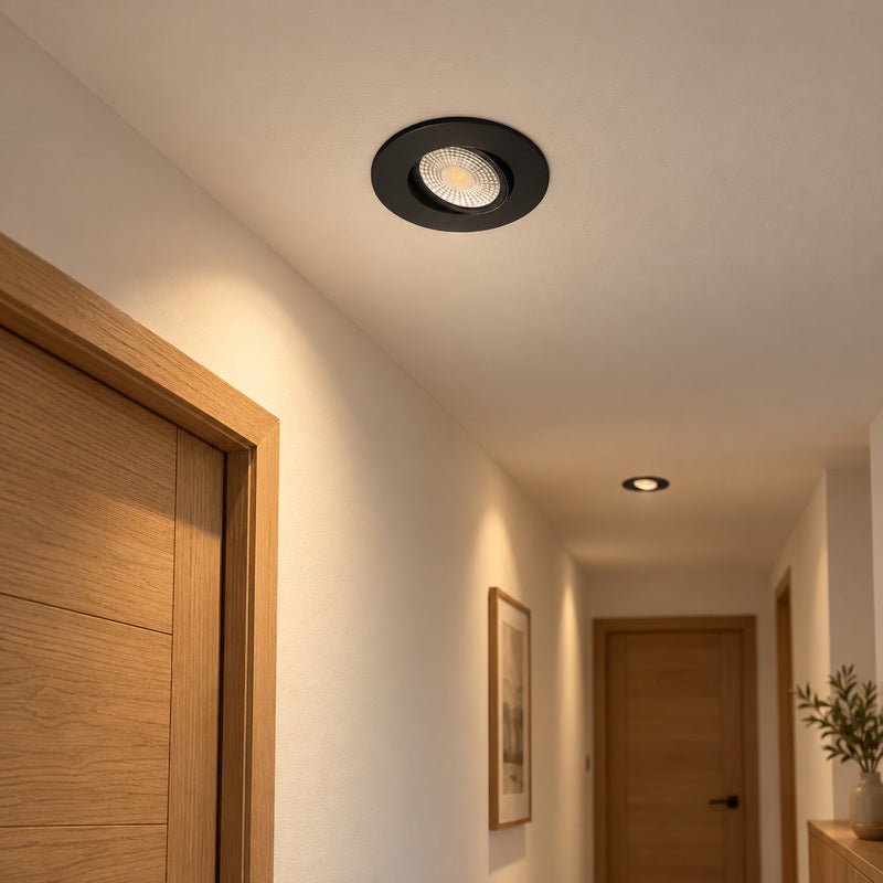Spot Encastrable Extra Plat 4W CCT Noir ø90mm - 3000K/4000K/6500K - Silamp France