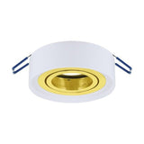 Spot Encastrable Orientable BLANC et OR pour Ampoule GU10