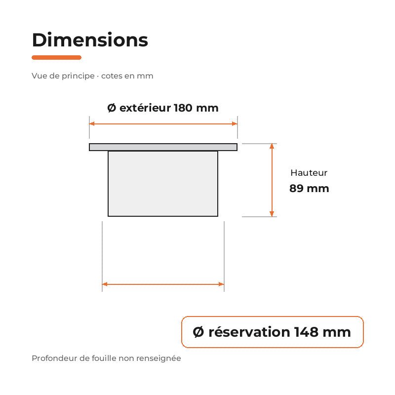 Spot Extérieur Encastrable 18W IP67 220V Sol 30° Ø180 - Silamp France