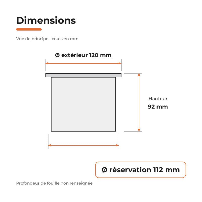Spot Extérieur Encastrable 9W IP67 220V Sol 30° Ø120 - Silamp France