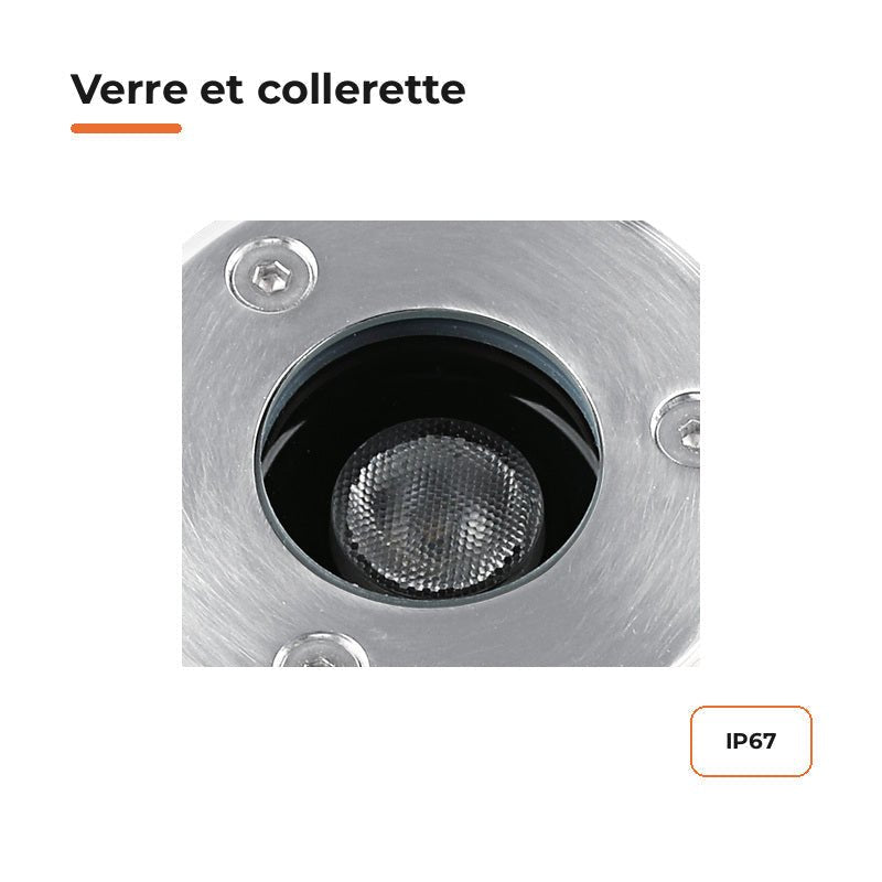 Spot Extérieur Encastrable LED IP67 220V Sol 1W 30° - Silamp France