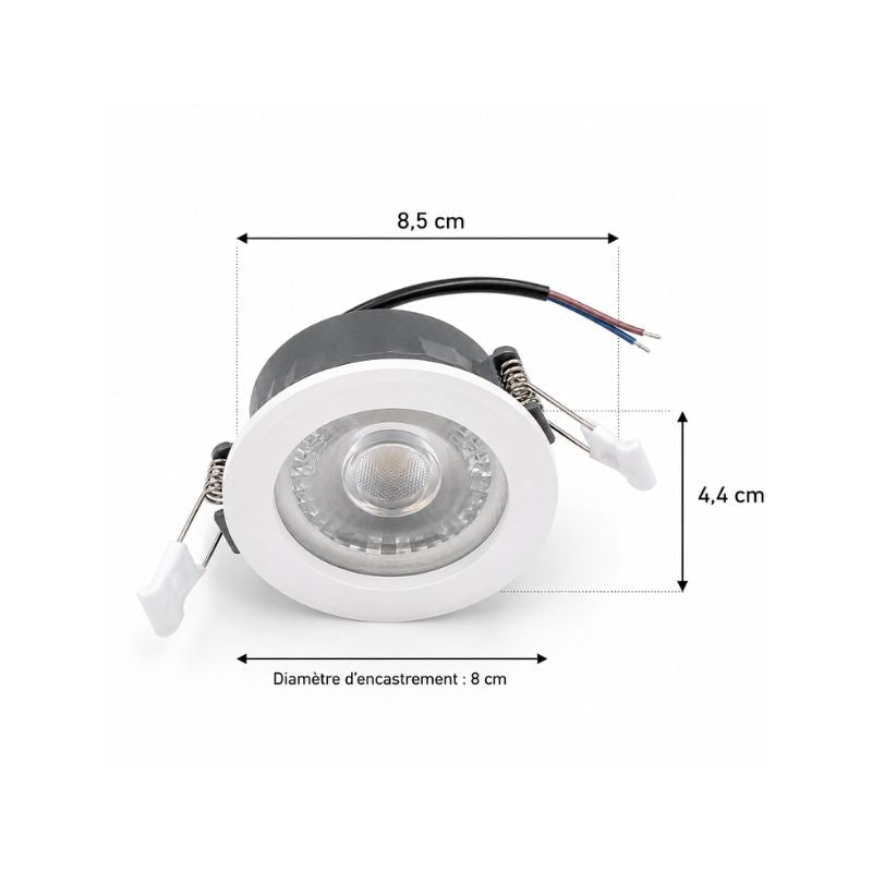 Spot LED Encastrable 9W CCT Noir et Blanc - Silamp France