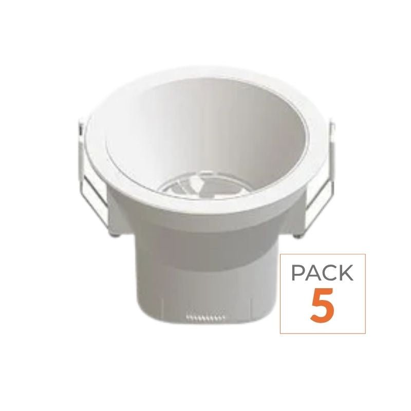 Spot LED Encastrable 9W IP44 Dimmable Blanc CCT Ø85mm - 3000K/4000K/6500K (Pack de 5) - Silamp France