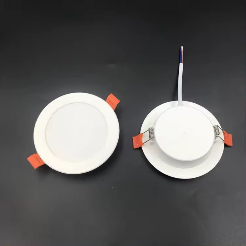 Spot LED Encastrable Plat Étanche 7W BLANC Transformateur Intégré (Pack de 50) - Silamp France