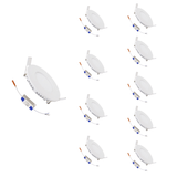 Spot LED Encastrable Rond BLANC 3W CCT - 3000K/4000K/6500K (Pack de 10)
