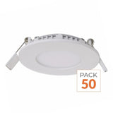 Pack de  50 - Spot LED Encastrable Rond BLANC 3W