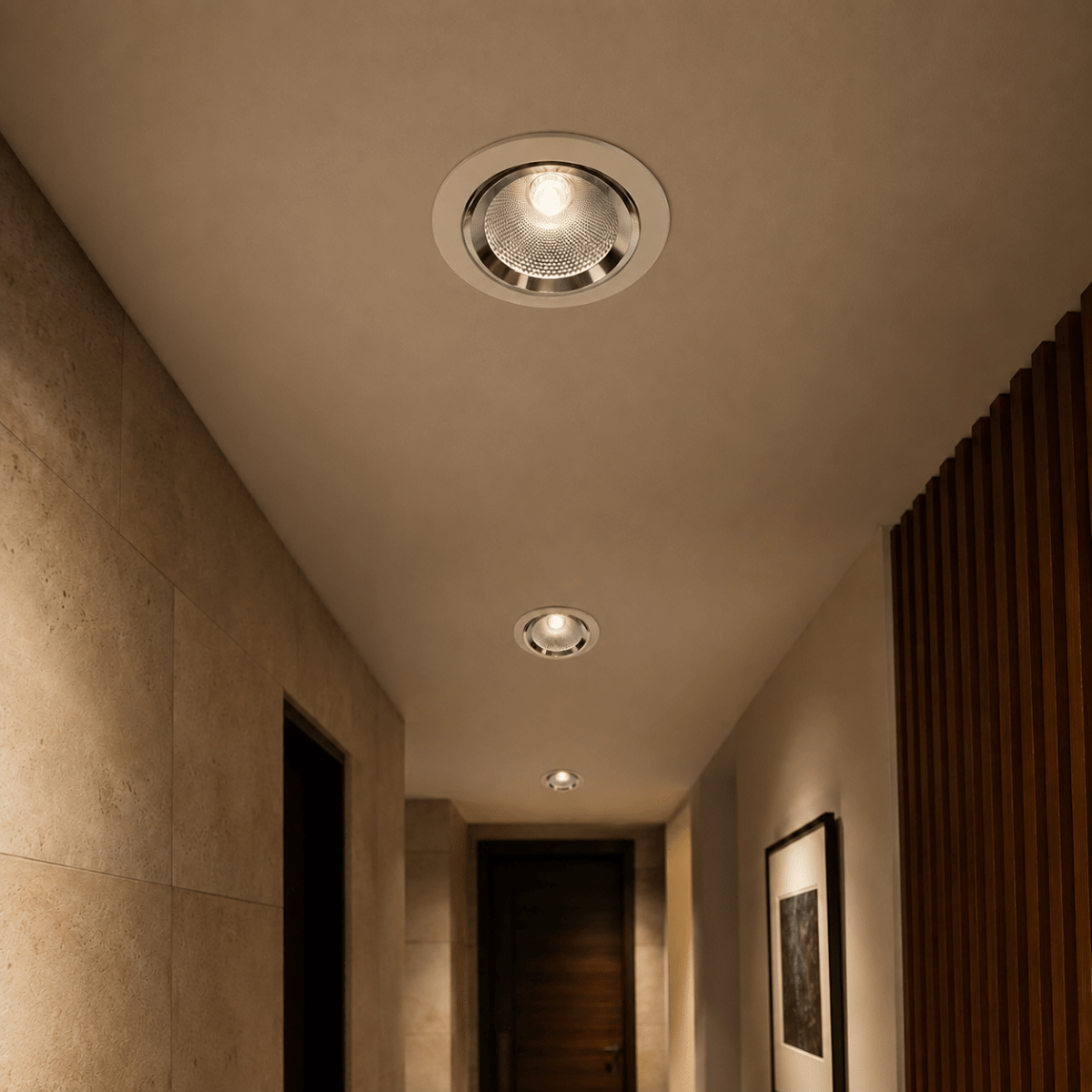 Spot LED Escargot Encastrable Orientable COB 10W 1000lm 23° - Silamp France