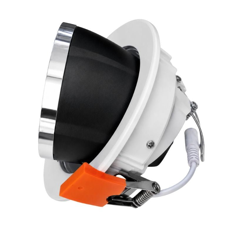 Spot LED Escargot Encastrable Orientable COB 10W 1000lm 23° - Silamp France