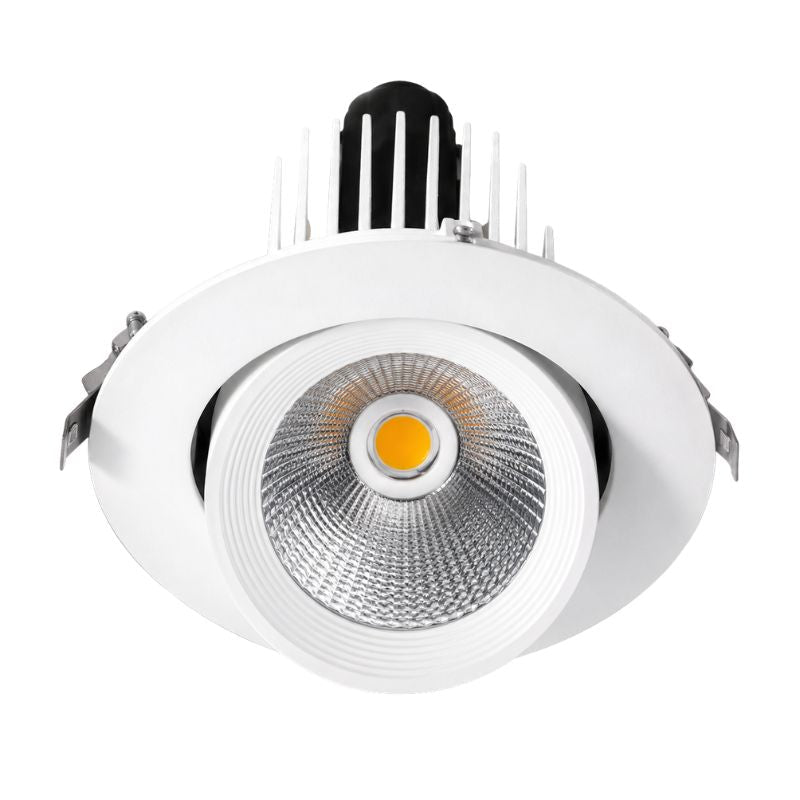 Spot LED Escargot Encastrable Orientable COB 30W 3000lm 23° - Silamp France