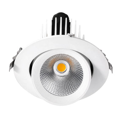 Spot LED Escargot Encastrable Orientable COB 30W 3000lm 23°