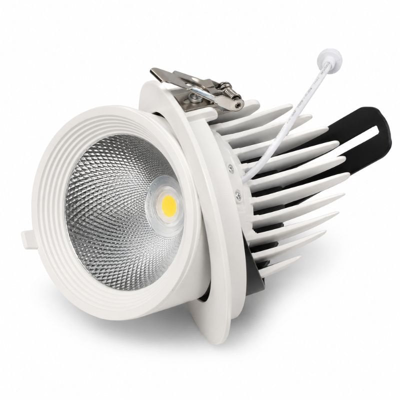 Spot LED Escargot Encastrable Orientable COB 30W 3000lm 23° - Silamp France