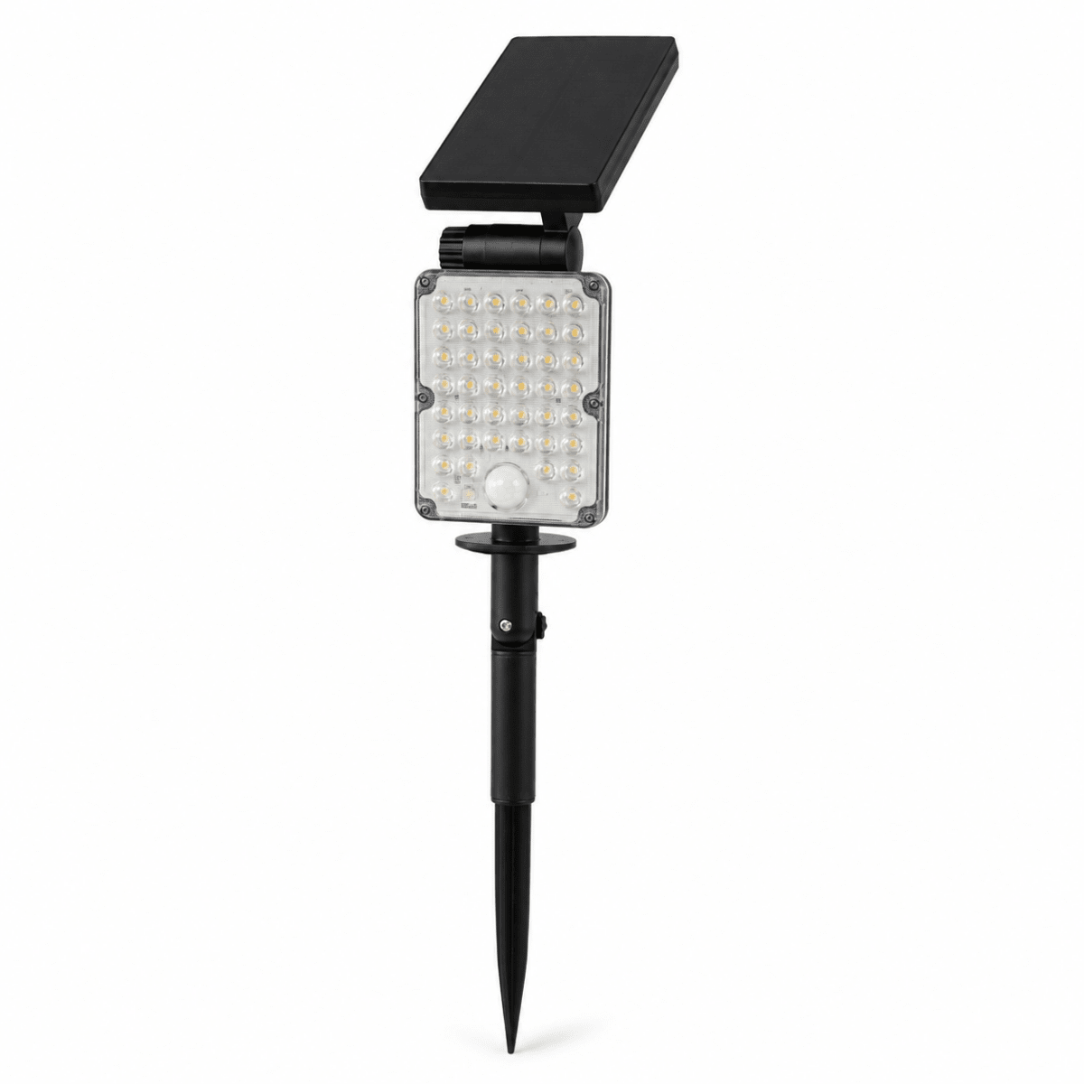 Spot LED Extérieur à Piquer IP65 Solaire 8W 1150lm 144lm/W avec Détecteur CCT 3000K - 4000K - 6500K - Silamp France