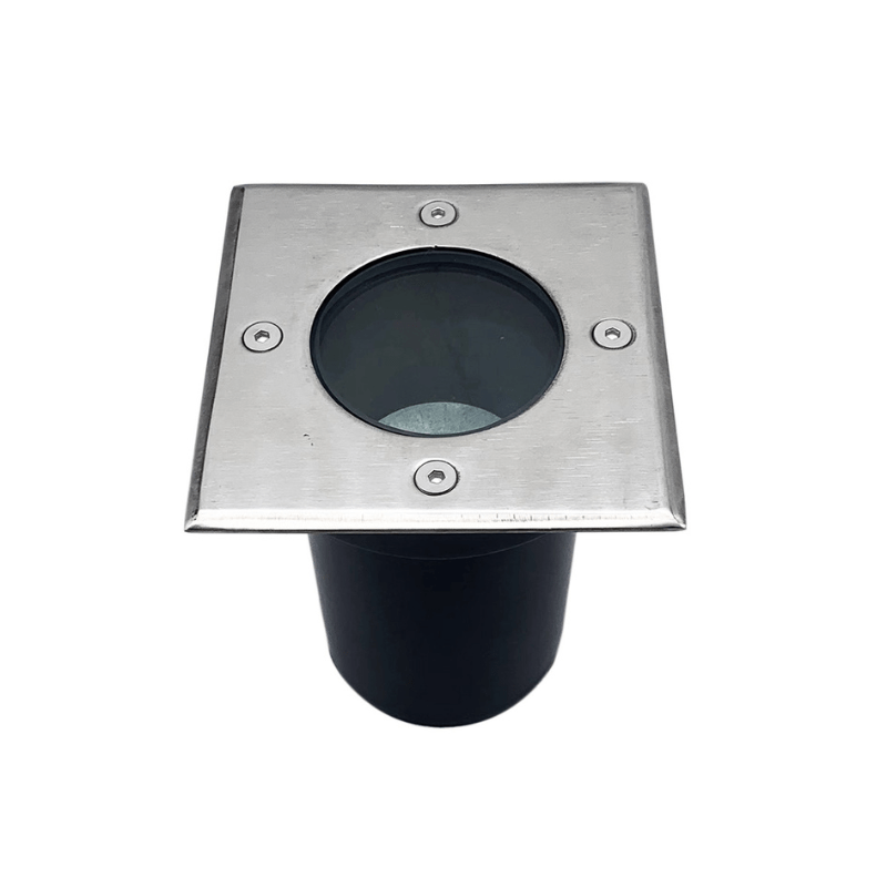 Spot LED Extérieur Encastrable Carré pour Ampoule GU10 - Silamp France