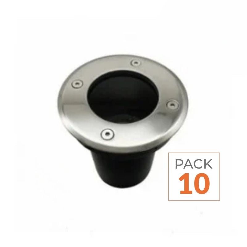 Spot LED Extérieur Encastrable pour Ampoule GU10 (Pack de 10) - Silamp France