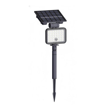 Spot LED Extérieur Étanche à Piquer IP65 Solaire 8W 1150lm 144lm/W avec Détecteur CCT 3000K - 4000K - 6500K