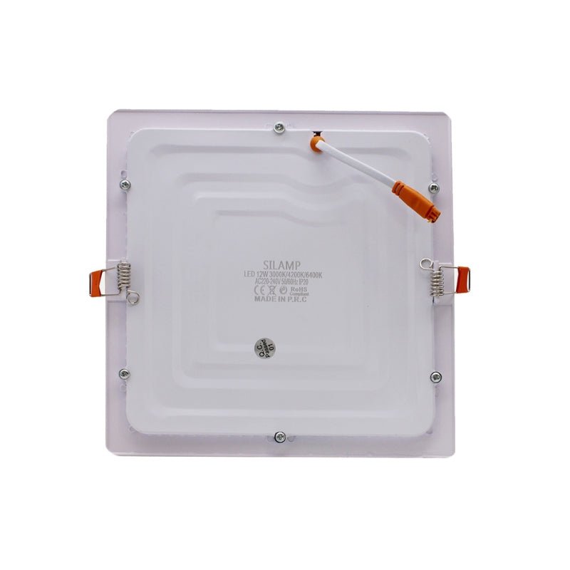Spot LED Extra Plat Carré 12W Blanc CCT - 3000K/4000K/6000K ( Pack de 10 ) - Silamp France