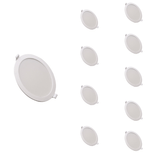 Spot LED Extra Plat Downlight Rond 12W Blanc CCT - 3000K/4000K/6000K ( Pack de 10 )