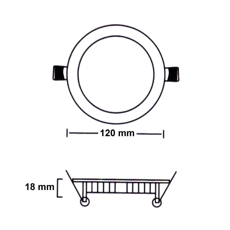 Spot LED Extra Plat Downlight Rond 6W Blanc CCT - 3000K/4000K/6000K - Silamp France