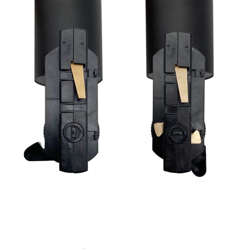 Spot LED sur rail 80° Triphasé NOIR pour ampoule GU10 (Pack de 5) - Silamp France