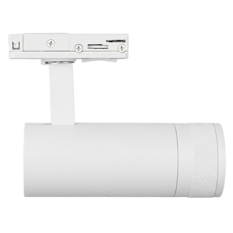 Spot LED sur Rail Blanc Angle Ajustable Monophasé 30W 15 - 60° CCT TRIAC Dimmable - 3000K/4000K/6000K - Silamp France