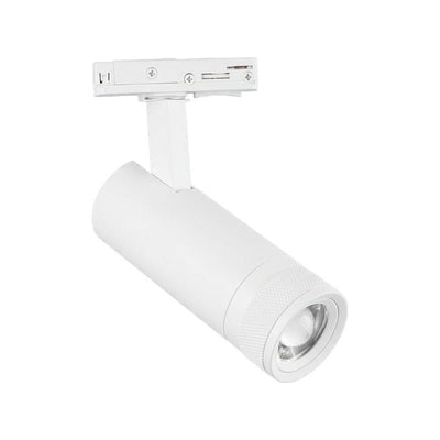 Spot LED sur Rail Blanc Angle Ajustable Monophasé 30W 15-60° CCT TRIAC Dimmable - 3000K/4000K/6000K