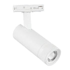 Spot LED sur Rail Blanc Angle Ajustable Monophasé 30W 15-60° CCT TRIAC Dimmable - 3000K/4000K/6000K
