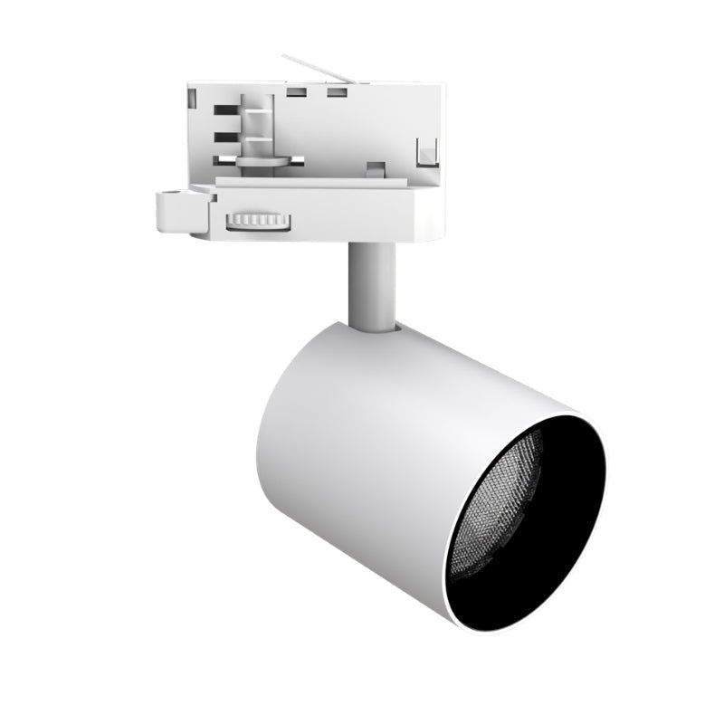 Spot LED sur Rail Blanc Triphasé 24W 36° TRIAC Dimmable - Silamp France