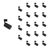 Spot LED sur Rail CCT Monophasé 30W 60° Noir - 3000K/4000K/6500K (Pack de 20)