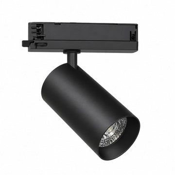 Spot LED sur Rail COB Triphasé 30W 36° Noir - Garantie 5 ans