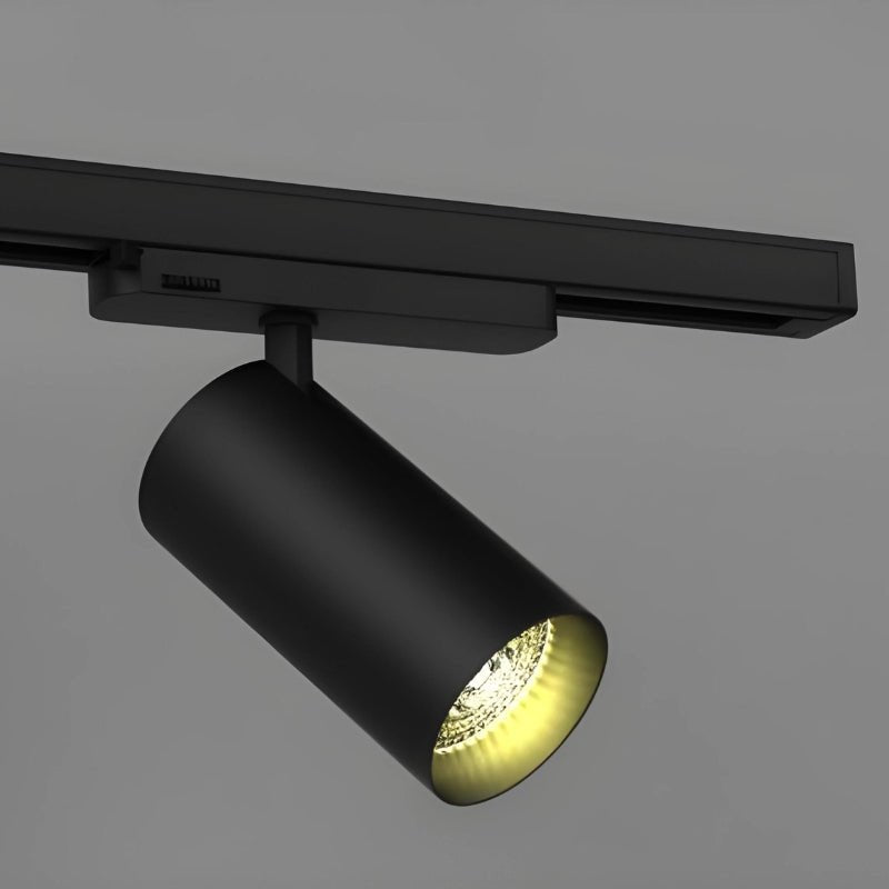 Spot LED sur Rail COB Triphasé 40W 36° Noir - Silamp France