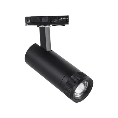 Spot LED sur Rail Noir Angle Ajustable Monophasé 30W 15-60° CCT TRIAC Dimmable - 3000K/4000K/6000K