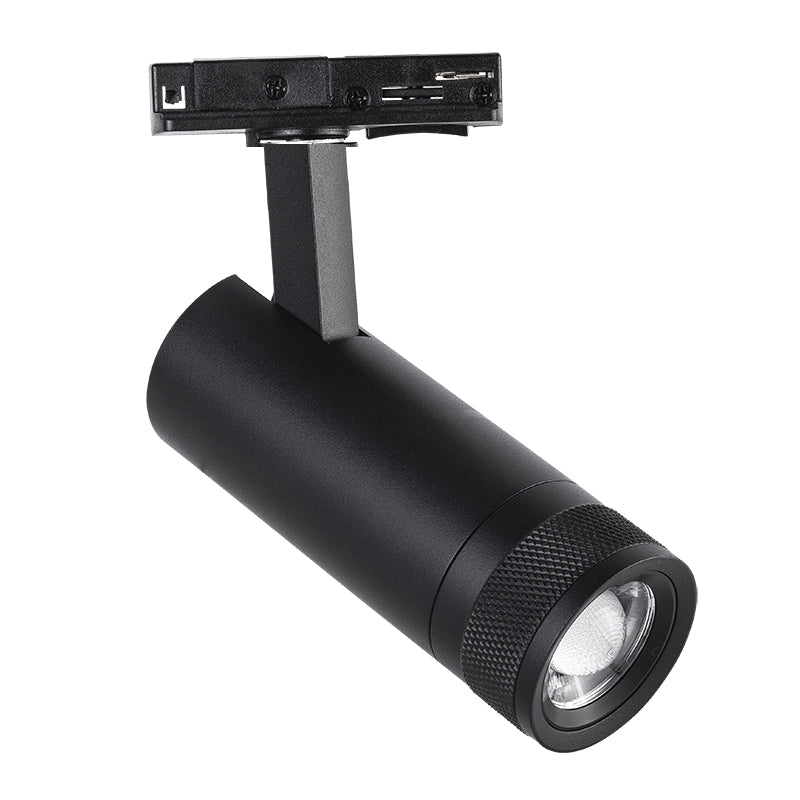 Spot LED sur Rail Noir Angle Ajustable Monophasé 30W 15 - 60° CCT TRIAC Dimmable - 3000K/4000K/6000K - Silamp France