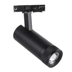 Spot LED sur Rail Noir Angle Ajustable Monophasé 30W 15-60° CCT TRIAC Dimmable - 3000K/4000K/6000K