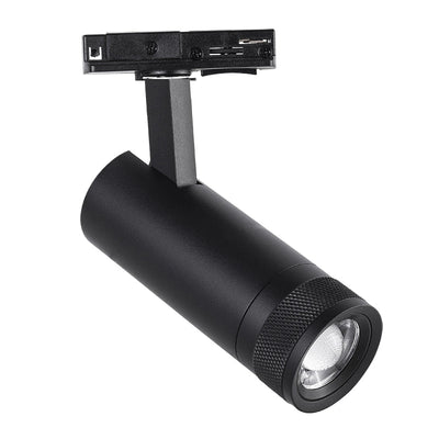 Spot LED sur Rail Noir Angle Ajustable Monophasé 30W 15-60° CCT TRIAC Dimmable - 3000K/4000K/6000K