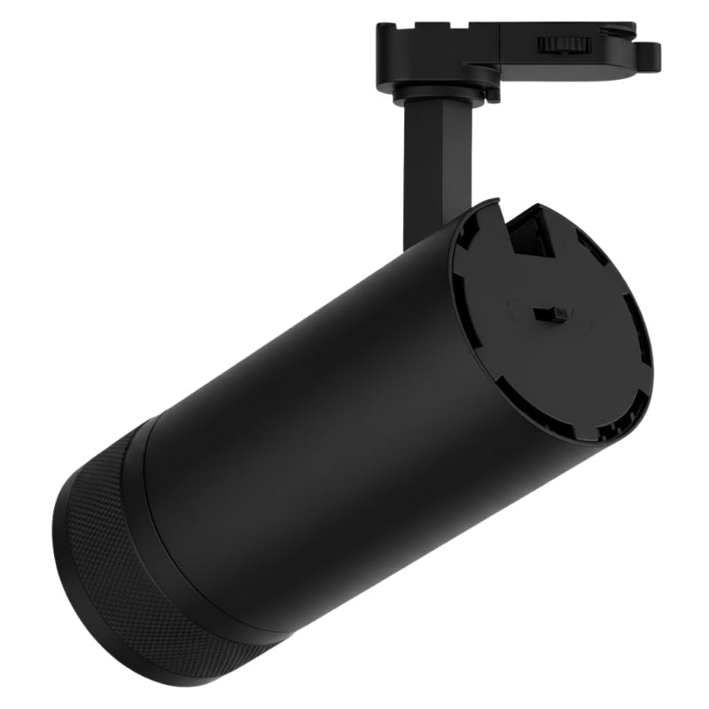 Spot LED sur Rail Noir Angle Ajustable Triphasé 30W 15 - 60° CCT TRIAC Dimmable - 3000K/4000K/6000K - Silamp France