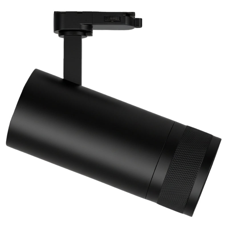 Spot LED sur Rail Noir Angle Ajustable Triphasé 30W 15 - 60° CCT TRIAC Dimmable - 3000K/4000K/6000K - Silamp France