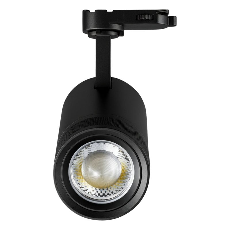 Spot LED sur Rail Noir Angle Ajustable Triphasé 30W 15 - 60° CCT TRIAC Dimmable - 3000K/4000K/6000K - Silamp France