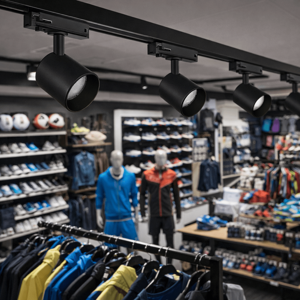 Spot LED sur Rail Noir Triphasé 24W 36° TRIAC Dimmable - Silamp France