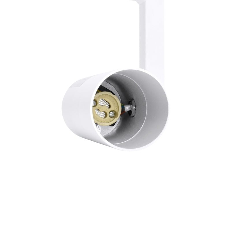 Spot LED sur Rail Triphasé BLANC 36° pour ampoule GU10 - Silamp France