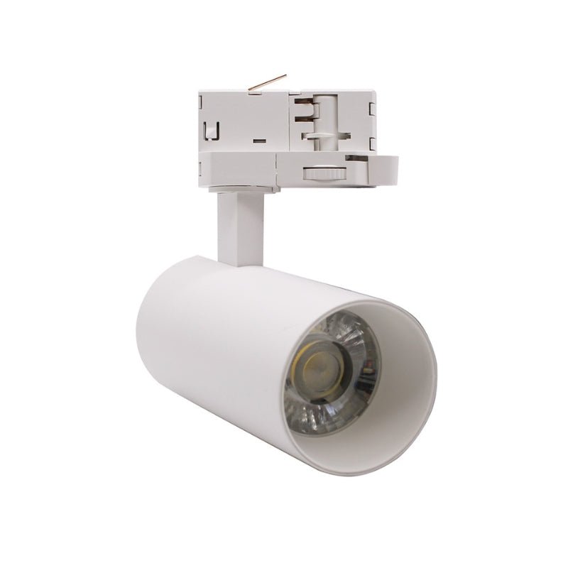 Spot LED sur Rail Triphasé CCT 20W 60° Blanc - 3000K/4000K/6500K - Silamp France