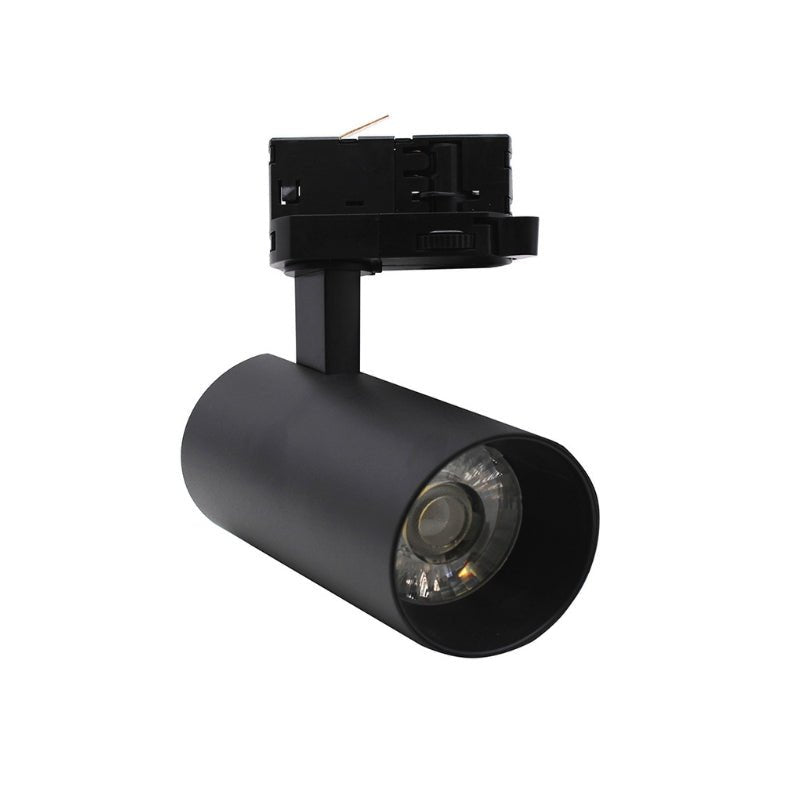 Spot LED sur Rail Triphasé CCT 20W 60° Noir - 3000K/4000K/6500K - Silamp France