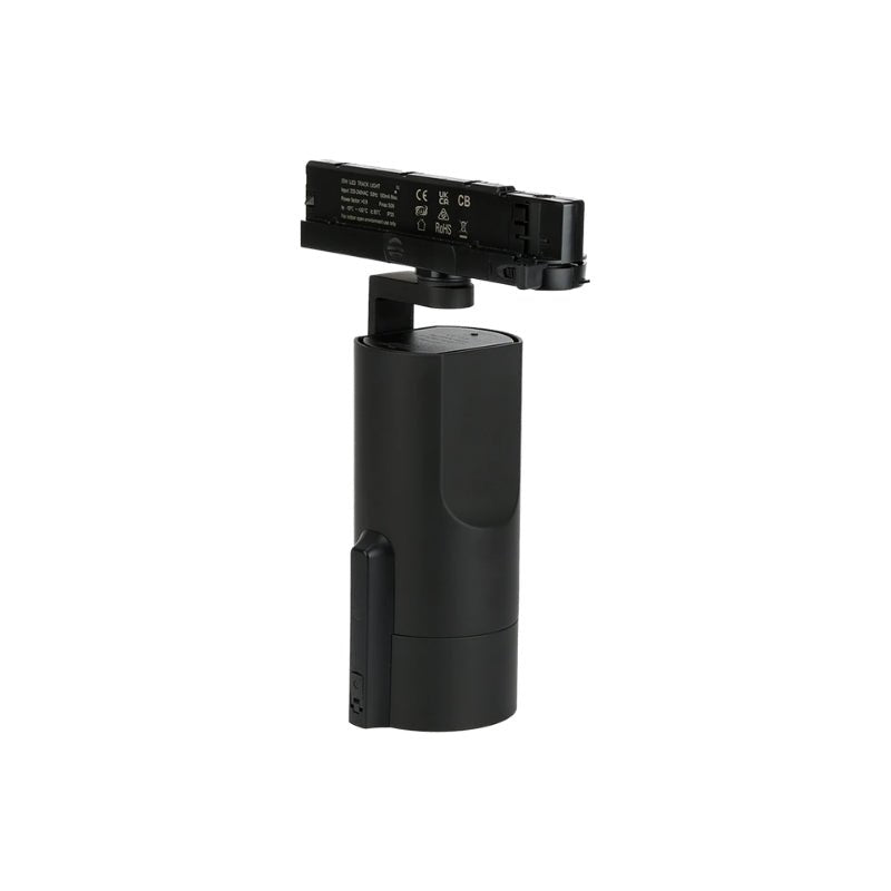 Spot LED sur Rail Triphasé Intelligent IA 35W CCT 50° Noir - Silamp France