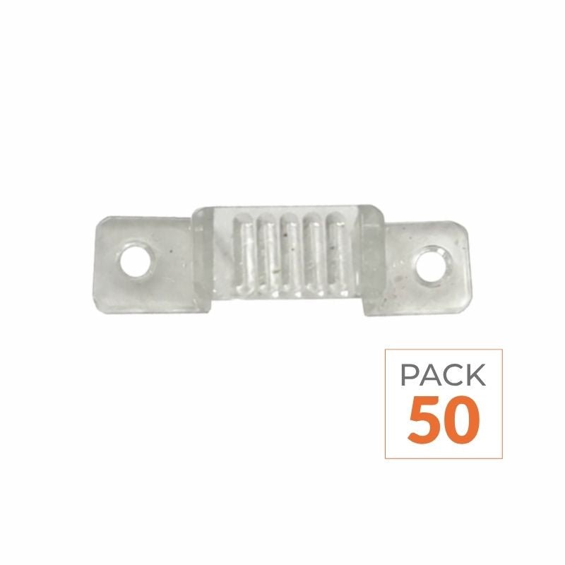 Support de Fixation Ruban LED 220V SMD5050 (Pack de 50) - Silamp France