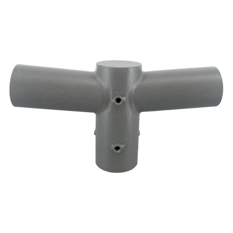Support Gris 2 Luminaires pour Mât d'Éclairage - Silamp France