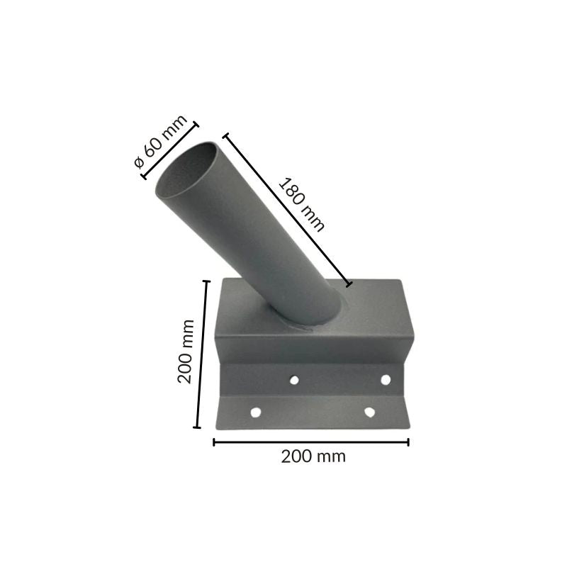 Support Mural Ø60mm pour Luminaires Éclairage Public - Silamp France