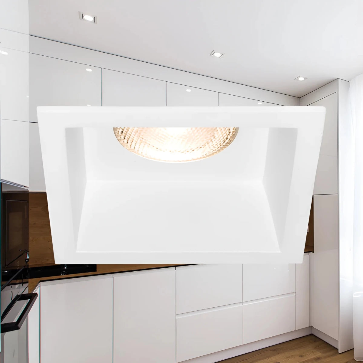 Support Spot Encastrable Carré Blanc - Silamp France