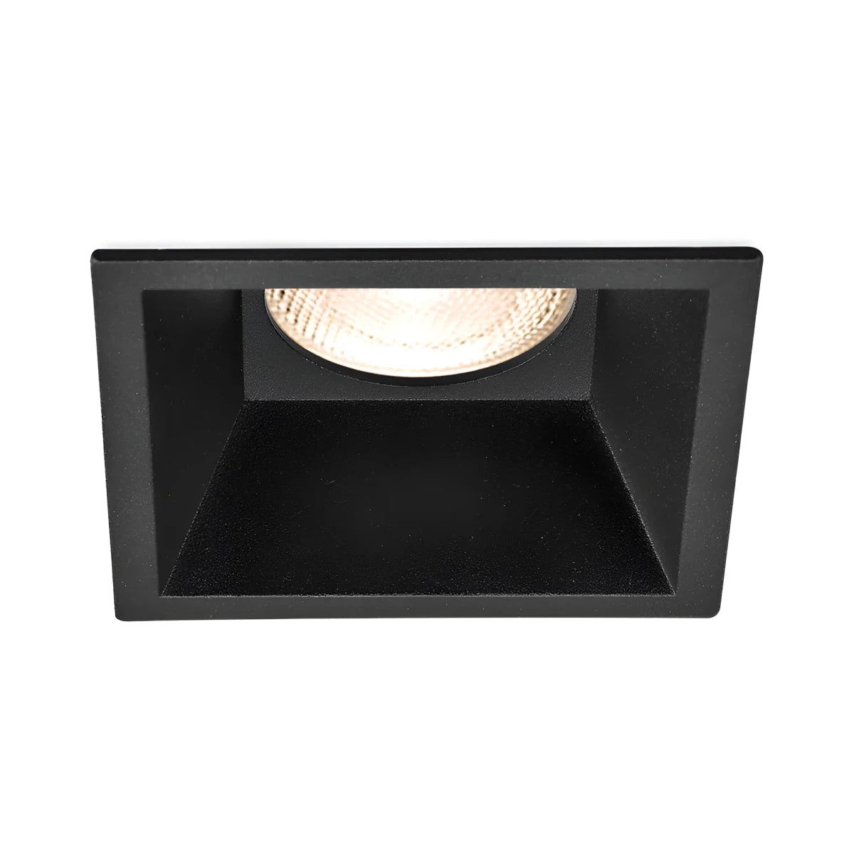 Support Spot Encastrable Carré Noir - Silamp France
