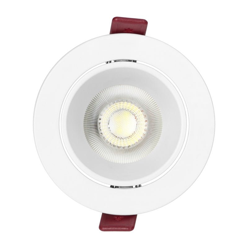Support Spot GU10/MR16 Encastrable Rond Orientable Aluminium Blanc - Silamp France