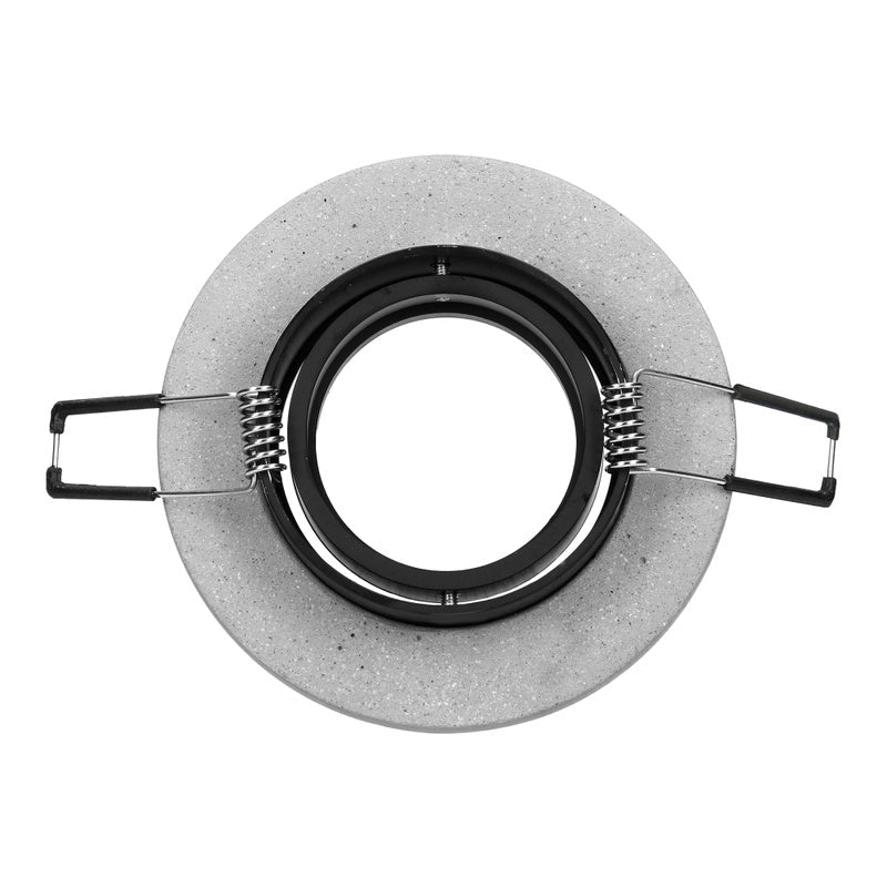 Support Spot GU10/MR16 Encastrable Rond Orientable Béton - Silamp France