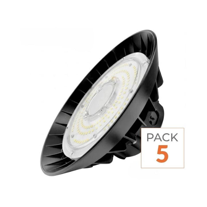 Suspension Industrielle UFO 200W 160lm/W avec Détecteur de mouvement (Lot de 5)